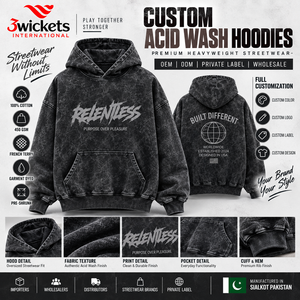 Sweat à capuche personnalisé délavé à l'acide 450 GSM, coton épais, coupe oversize, streetwear, marque privée, fabricant OEM - Product Image 1