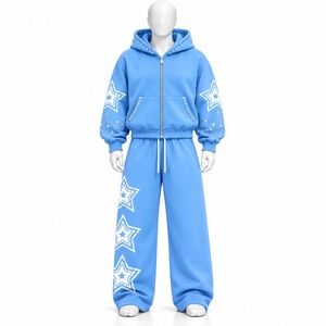Chándal de nailon grueso con capucha y cordón de ajuste, reflectante, de secado rápido, personalizado OEM, para hombre, talla grande - Product Image 1
