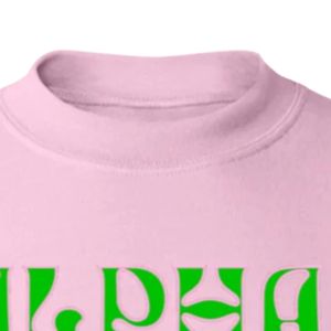 <b>Pink</b> Graphic Crewneck Pullover Sweatshirt <b>Long</b> <b>Sleeve</b> Ribbed Cuffs Casual Women Fleece <b>Top</b> Fashion Streetwear Daily Apparel - Product Image 5