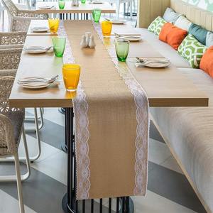 Natural Fiber Jute <b>Table</b> <b>Runner</b> – Durable Eco Friendly <b>Table</b> Cover for <b>Dining</b> <b>Table</b> and Home Decoration - Product Image 3