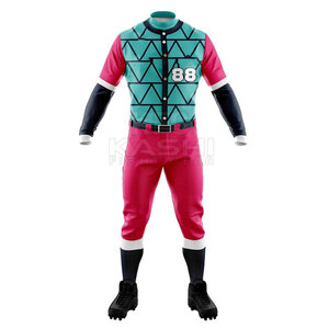 Uniforme de Béisbol de Manga Corta de Secado Rápido, Fabricado en Fábrica, 100% Poliéster, con Color y Diseño Personalizados - Product Image 2