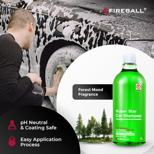 Champú Fireball Super Star 1L (ROJO-AMARILLO-VERDE-AZUL-MORADO) Concentrado Líquido Premium para Lavado de Autos con Fragancia Suave/Fresca - Product Image 3