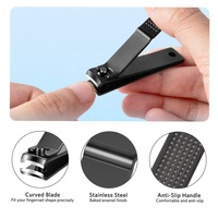 Ensemble manucure pédicure 11 pièces de qualité supérieure pour hommes Logo personnalisé Tondeuse à cuticules Kits de toilettage des ongles Soins personnels Beauté