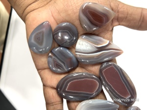 Buy Fancy <b>Red</b> Botswana Agate Cabochon Mix Shape <b>Red</b> Botswana Agate Fancy Shape Cabochon Loose Gemstone - Product Image 5