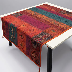 Premium Jacquard Weave Imprimé Chemin De Table Ferme À Manger Rustique Mariage Décor Festif pour Restaurants Jacquard Coton pour - Product Image 1