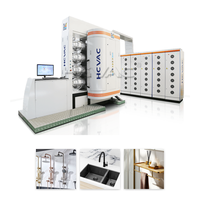 Machine de métallisation PVD sous vide HCVAC pour robinets, poignées, douches et éviers en acier inoxydable