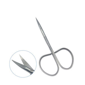 Ciseaux à micro-spring de précision, droits, tranchants, en acier inoxydable, avec poignée confortable, outil de beauté pour une manucure et une pédicure faciles, coupe des cuticules - Product Image 2