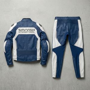 ชุดมอเตอร์ไซค์สั่งตัดพิเศษ ระบายอากาศได้ดี ชุดแข่งรถมอเตอร์ไซค์สำหรับผู้ชาย พร้อมโลโก้สั่งทำ ชุดกีฬาหนัง ชุดมอเตอร์ไซค์ - Product Image 2