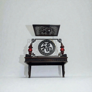 Autel bouddhiste mural en bois de chiuliu. - Product Image 3
