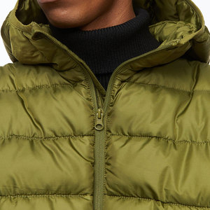Veste d'hiver pour homme en tissu de laine et nylon, rembourrée de coton épais, écologique, coupe-vent, séchage rapide, respirante, vente en gros - Product Image 6