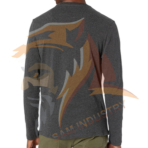 เสื้อยืดคอกลมแขนยาวแบบแห้งเร็ว พิมพ์ลายแบบซับลิเมชั่นตามสั่ง OEM ODM ระบายอากาศได้ดี เป็นมิตรกับสิ่งแวดล้อม - Product Image 5