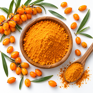 Ingrediente Natural de Fruta de Naranja con Textura Fina, Perfecto para Smoothies, Mezclas para Hornear y Bebidas, Polvo de Espino Amarillo - Product Image 5