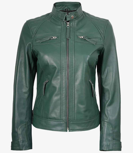 Custom Men Brown Leather <b>Biker</b> <b>Jacket</b> Vintage Motorcycle <b>Jacket</b> Zipper Pockets Slim Fit Fashion Outerwear For Unisex - Product Image 4