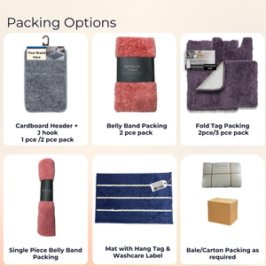 Distributeur en gros de tapis de bain solides en microfibre tuftée avec support antidérapant en gel, personnalisables avec votre marque, disponibles à bas prix - Product Image 5