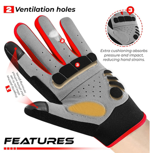Nouveaux gants de moto personnalisés pour la course, matériau de haute qualité, confortables pour la conduite, protection pour moto. - Product Image 6
