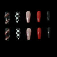 Faux Ongles Faits Main Réutilisables Vente en Gros Faible MOQ Commande en Gros Marque Privée Sur Mesure Fabrication de Haute Qualité