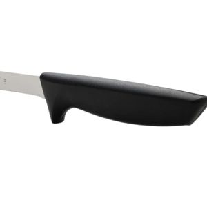 Couteaux à trancher à lame longue et étroite argentée avec manche noir pour couper le jambon, la viande, la préparation et le service des aliments en cuisine avec précision - Product Image 3