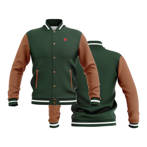 เสื้อแจ็คเก็ตวาร์ซิตี้วินเทจคุณภาพสูงสำหรับผู้ชาย ปักลายเชนิลล์ คอตั้ง ระบายอากาศได้ดี เหมาะสำหรับกีฬาเบสบอลในฤดูหนาว - Product Image 6