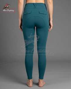Women's Premium Silicone Full Seat <b>Equestrian</b> Riding Leggings High Waist 4 Way Stretch Horse Riding Tights OEM ODM - Product Image 6