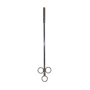 Pistola Dosificadora de Medicamentos Orales SIGAL, de Acero Inoxidable Cromado, Instrumento Veterinario para Caballos, Duradera y Reutilizable - Product Image 2