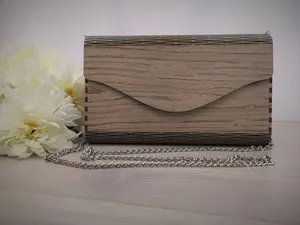 Pochette en bois naturel à prix abordable, sac à main de créateur pour femme, idéal pour les soirées, mariages et occasions festives, par M/S SHAAD HANDICRAFTS - Product Image 5