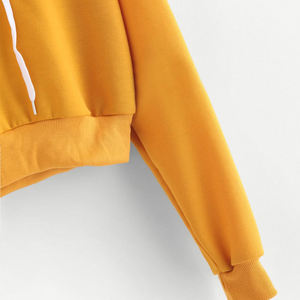 Sweat-shirts à capuche personnalisés de haute qualité pour femmes, manches longues, grandes tailles, tricotés, imprimés sur le devant, 100% coton, écologiques - Product Image 3