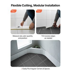 Tappeto Drenante Antiscivolo in PVC di Grado Commerciale 3 x 50 piedi, Tappetino Anti-Schizzi per Aree Umide, Tappeto Cavo a Rotolo per Esterni, Tappetino da Bagno - Product Image 5