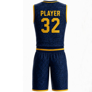 Ensemble de vêtements de sport de basketball personnalisés conçu pour l'entraînement et la compétition avec des matériaux à séchage rapide et un numéro d'équipe personnalisé - Product Image 2
