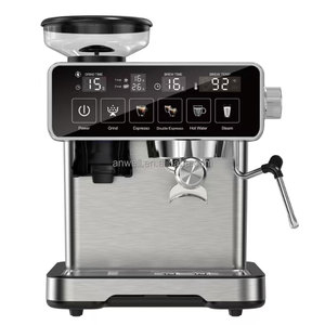 <span class=keywords><strong>เครื่อง</strong></span>ชงกาแฟเอสเพรสโซ ANWELL แบบหน้าจอสัมผัส พร้อมเครื่องบดในตัว แรงดัน 20 บาร์ ทำจากสแตนเลส สำหรับ<span class=keywords><strong>ใช้</strong></span>ในบ้าน - Product Image 1