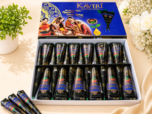 Kaveri Natural Organic Luxury Body Paint Mehndi Cone Deep Dark Stain Bridal Henna OEM ODM Wholesale Manufacturer India - Product Image 4