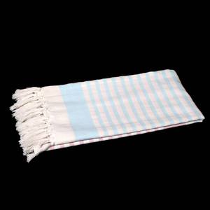 Vente en gros Inde 100% coton rayé Fouta serviette à séchage rapide écologique luxe doux qualité turc taille Logo personnalisé - Product Image 4