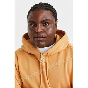 Sudaderas con Capucha para Hombre, 100% Algodón, Gruesas, Casuales, de Invierno, con Logotipo Personalizado OEM, Tallas Grandes, Unisex, Holgadas, Sólidas y Transpirables - Product Image 4