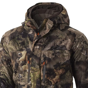 Veste de chasse camouflage légère à manches longues unisexe en softshell coupe-vent 100% polyester GRACE SIGN pour l'extérieur - Product Image 5