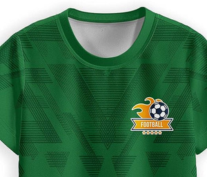 Custom Kids Soccer Uniform Set - Green Graphic Jersey & White Shorts with <b>Red</b> Stripes - Product Image 5