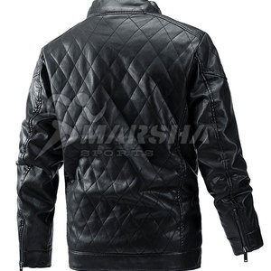 เสื้อแจ็คเก็ตหนังแฟชั่นผู้ชายแบบสั่งตัดใหม่ล่าสุด ระบายอากาศได้ดี ราคาประหยัด - Product Image 2