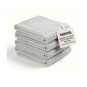 Toalla de Baño Premium con Tejido Waffle, 250 GSM, Tela de Viscosa de Bambú para Hotel, Spa, Baño y Uso Doméstico - Product Image 2