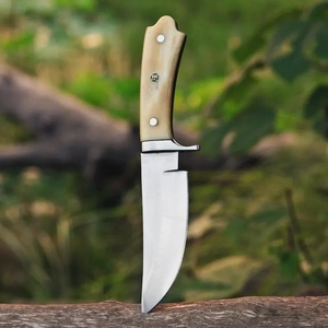 มีดล่าสัตว์/ต่อสู้ แบบกำหนดเอง เกรดอุตสาหกรรม ทำจากเหล็กกล้าไร้สนิม ด้ามจับทำจากกระดูก ใบมีดเต็มด้าม ตรง ใช้ได้ทุกวัน สำหรับกิจกรรมกลางแจ้ง ความแข็ง 58HRC - Product Image 5