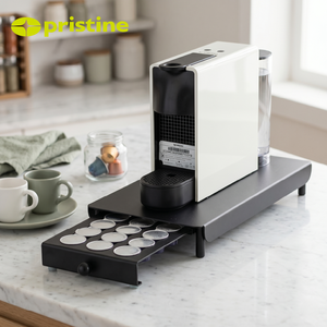 Minimalist Coffee Pod <b>Storage</b> Rack with Drawer for Kitchen Use Standing Type <b>Plastic</b> Material Detachable Design - Product Image 6