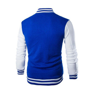 Wholesale Custom <b>Men</b> Varsity <b>Jacket</b> Black Grey College Letterman Baseball <b>Jacket</b> with Snap Buttons - Product Image 4