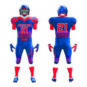 Tenue de football américain personnalisée pour équipes jeunes – Ensemble maillot d'entraînement vierge en twill sublimé pour le football américain – Vente en gros - Product Image 4