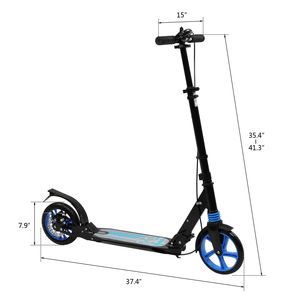 Monopattino Pieghevole Regolabile per Adulti e Adolescenti con Doppio Ammortizzatore, Attrezzatura Sportiva per Esterni con Ruote in PU - Product Image 4