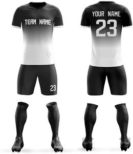 Maillot de football par sublimation, uniforme d'équipe personnalisé, respirant, léger, séchage rapide, vêtements de sport OEM - Product Image 4