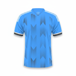 Camiseta de Fútbol de Malla Transpirable Vintage de Alta Calidad, 100% Poliéster, Antibacteriana, con Nombre de Equipo Personalizado, Cuello Redondo, Unisex, Manga Corta - Product Image 1