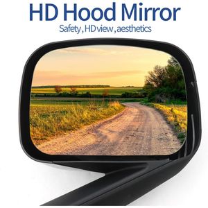 Coppia di Specchietti Retrovisori Neri per Freightliner Cascadia 2018-2022, Gruppo Riscaldatore per Specchietti Cofano Lato Guida e Passeggero - Product Image 3