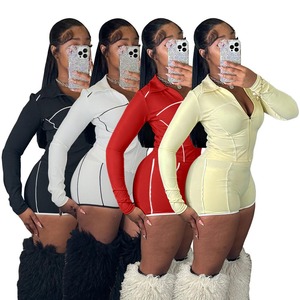 Fully Customized Two Piece Yoga Fitness Quarter <b>Zip</b> Crop Top With Mid Waist Booty Shorts Athletic Full Sleeve Yoga Top - Product Image 6