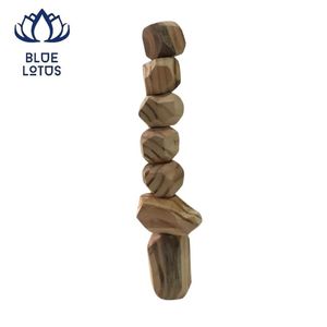 Natural Eco <b>Wooden</b> Tumi Ishi Educational <b>Stacking</b> Rock Set for 2-4 Year Olds | Durable Clean Handmade Unisex <b>Toy</b> - Product Image 1