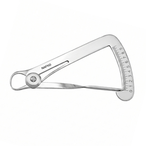 Premium Silver Dental Gauge Caliper Pocket Precision Degree Gauge Up To 10mm Stainless Steel Measuring Thickness Jewelry <b>Tools</b> - Product Image 1