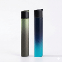 Briquet Métallique Rechargeable Type-C Coupe-Vent avec Couvercle Multicolore Éblouissant, Allumage Sans Flamme Portable pour Barbecues et Cigarettes