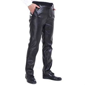 Pantalon en cuir pour homme, coupe slim, cuir véritable de haute qualité, pantalon en cuir de mouton, meilleur prix - Product Image 3