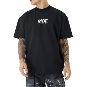 Camisetas de algodón de gran tamaño para hombre, estilo urbano, con estampado de logotipo personalizado, fabricante mayorista de marca privada OEM - Product Image 1